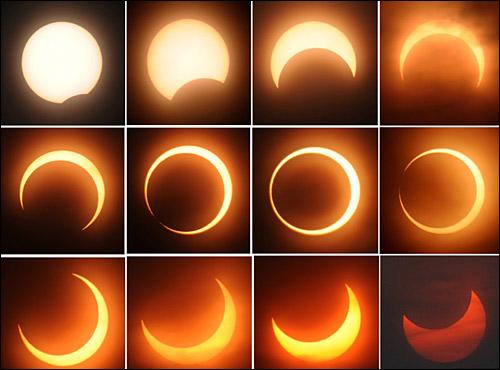 日環(huán)食全過(guò)程